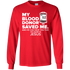 My Blood Donor Men's and Women's Long-Sleeved
